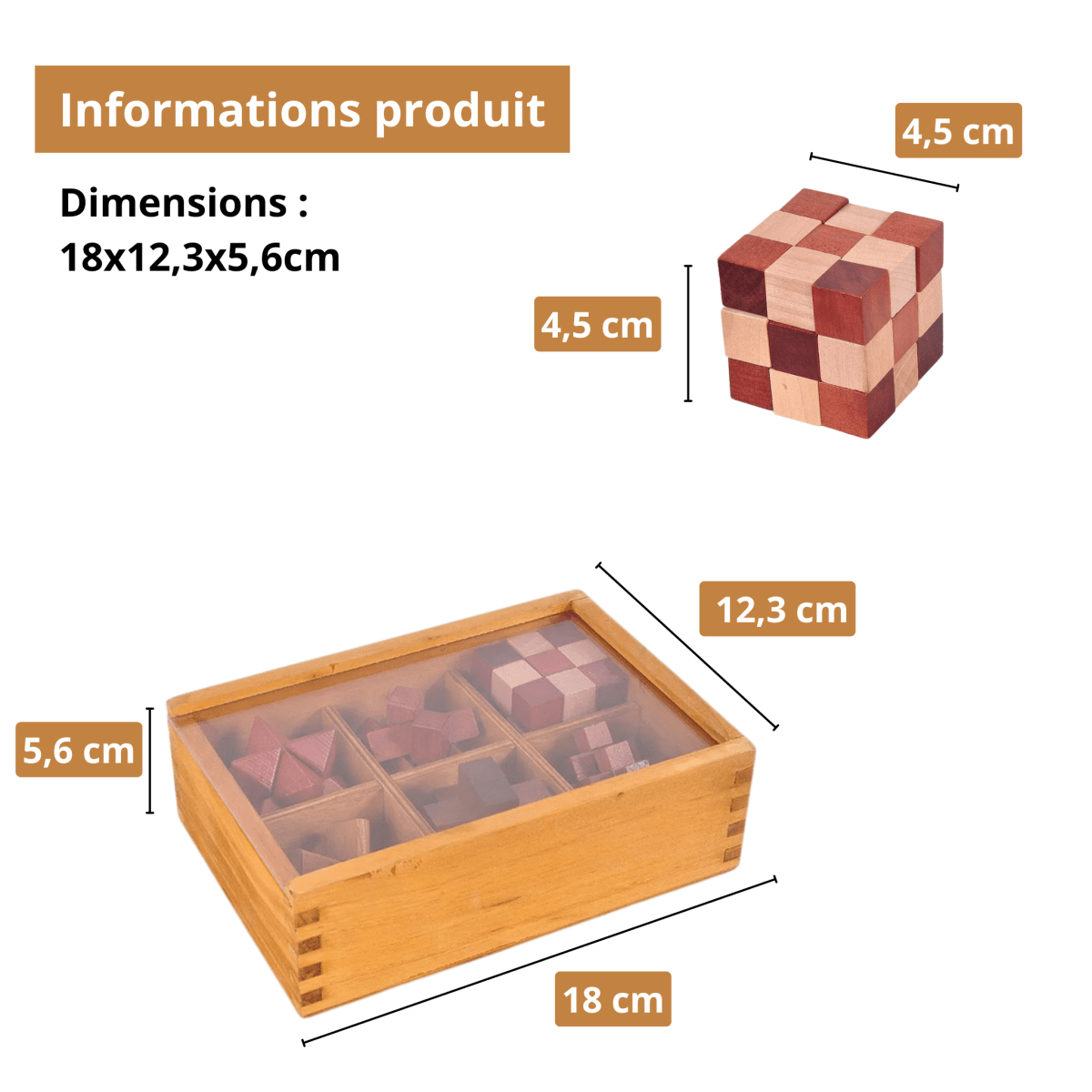 Casse - tête - Coffret Starter (6 pièces) | MindWood Wonders