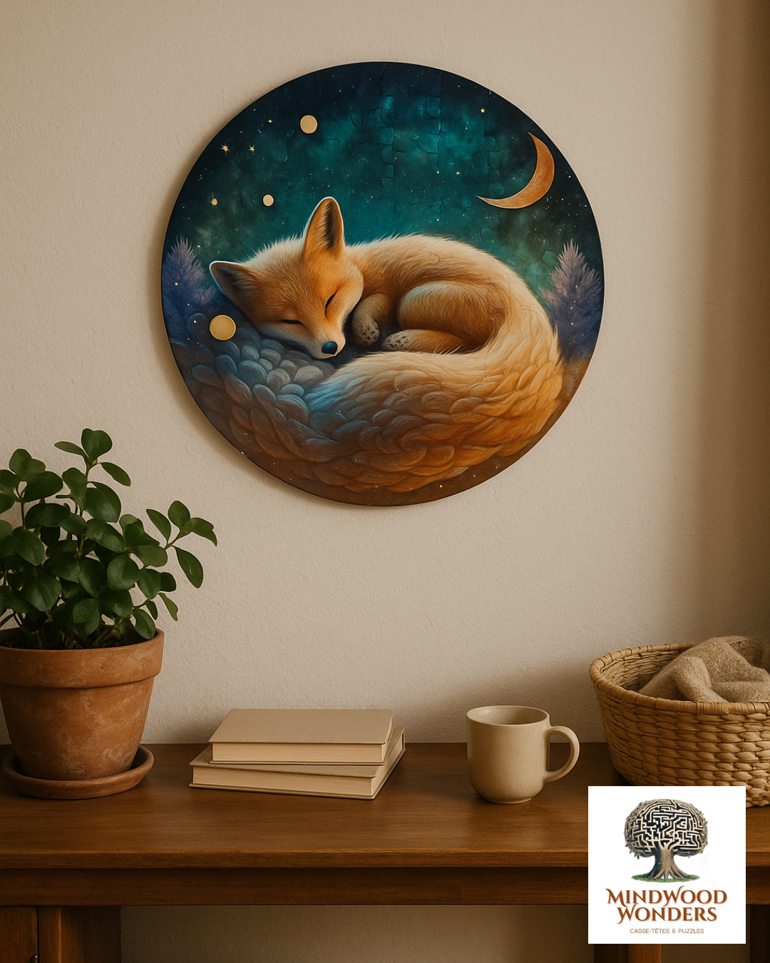 Puzzle 2D - Le Renard Endormi | MindWood Wonders