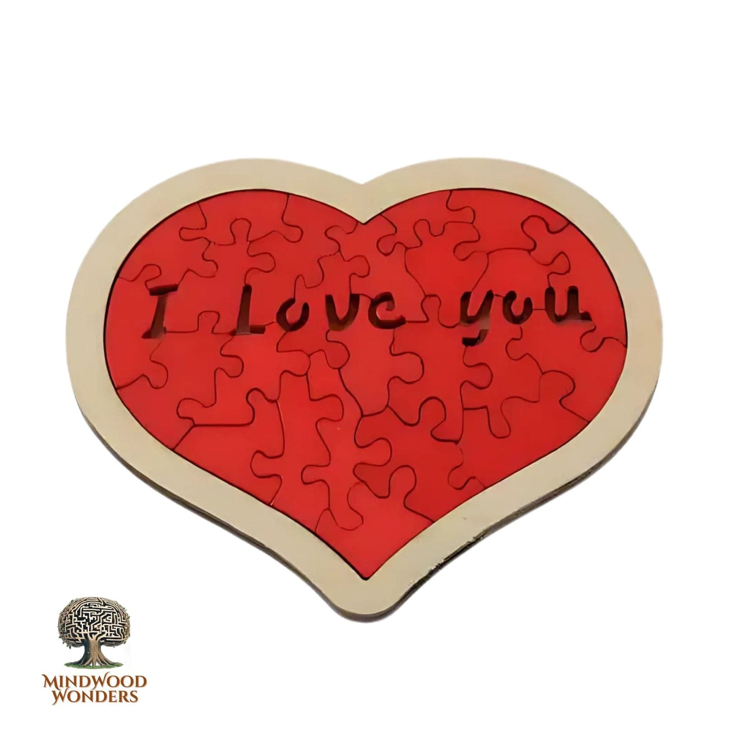 Casse-tête - Tangram Coeur | MindWood Wonders