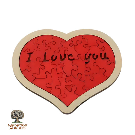 Casse-tête - Tangram Coeur | MindWood Wonders