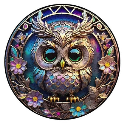 Puzzle 2D - L'Adorable Chouette | MindWood Wonders