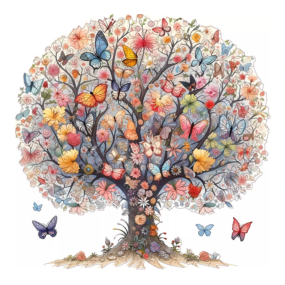 Puzzle 2D - L’Arbre des Papillons Enchantés