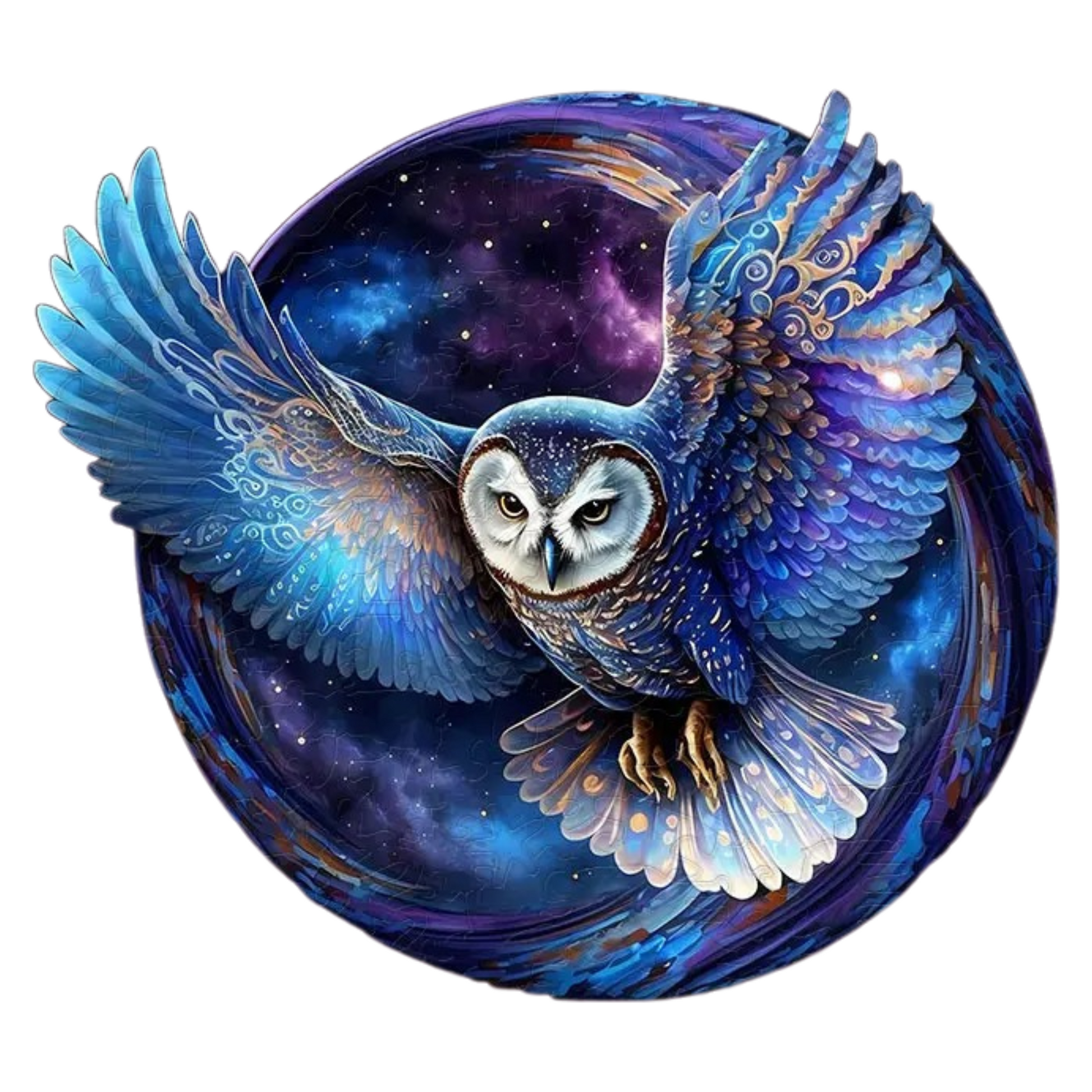 Puzzle 2D - La Chouette Nocturne | MindWood Wonders