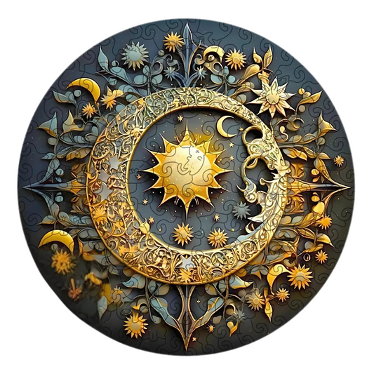 Puzzle 2D - Le Croissant Doré | MindWood Wonders
