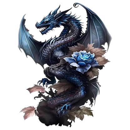 Puzzle 2D - Le Dragon Bleu | MindWood Wonders