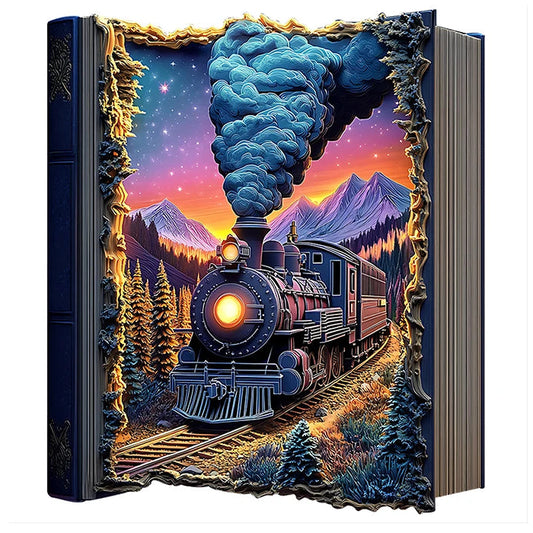 Puzzle 2D – Le Train des Montagnes Enchantées | MindWood Wonders
