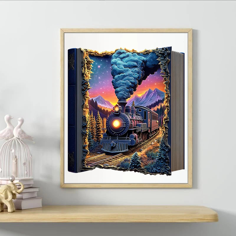 Puzzle 2D – Le Train des Montagnes Enchantées | MindWood Wonders