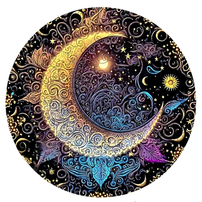 Puzzle 2D - Soleil et Lune Enchantés | MindWood Wonders