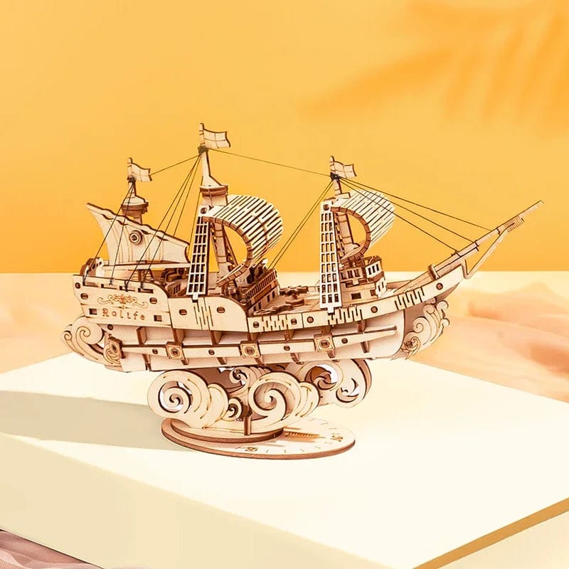 Puzzle 3D - Bâteau à voiles | MindWood Wonders