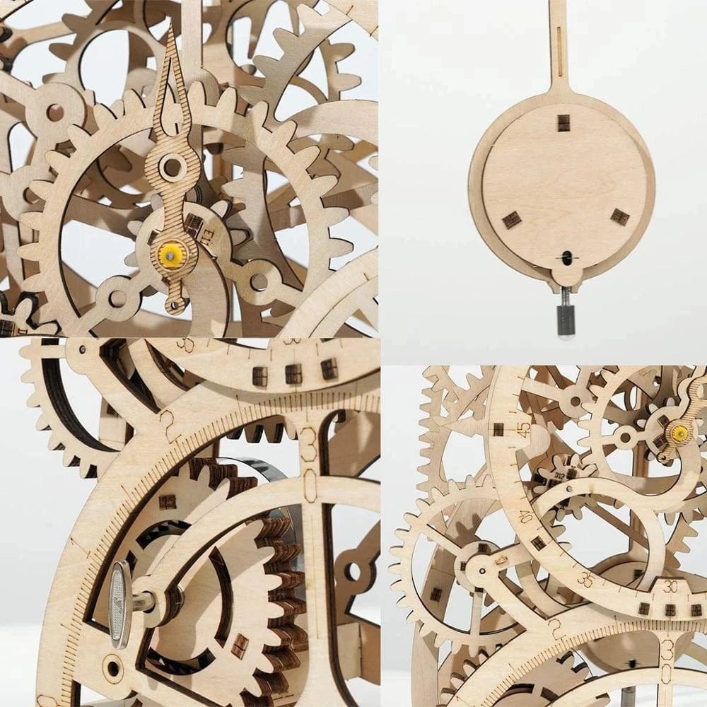 Puzzle 3D - L'Horloge Mécanique | MindWood Wonders