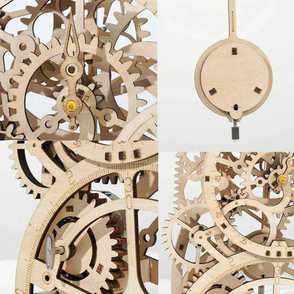 Puzzle 3D - L'Horloge Mécanique | MindWood Wonders
