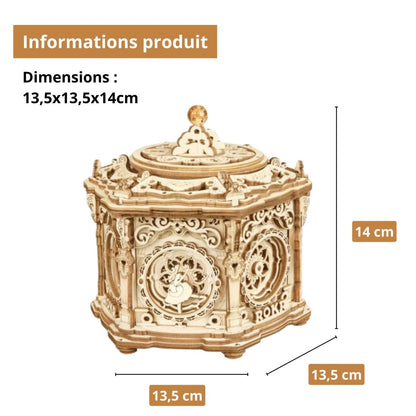 Puzzle 3D - La Boîte à Musique | MindWood Wonders