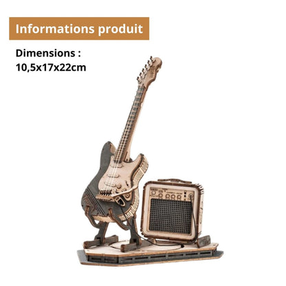 Puzzle 3D - La Guitare Musicale | MindWood Wonders